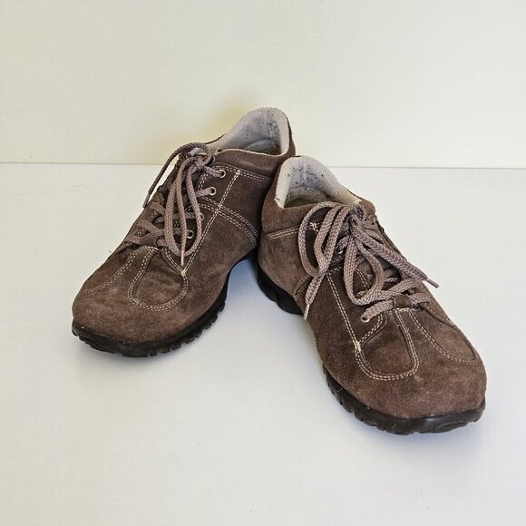 Sidewalk Mens Shoes US 8.5 Brazil 40 Brown Suede Wide Lace Up Casual NO INSOLES - Picture 16 of 16